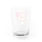 さちあきのおみせのローズケーキハリネズミ Water Glass :back