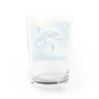 InkCraftsのかわいいイルカ Water Glass :back