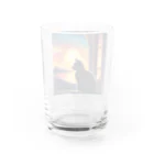 ゲルの黒猫 黒ちゃん Water Glass :back