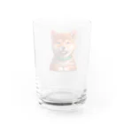 柴楽のフレンドリーな柴犬 Water Glass :back