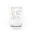 HECreaterの戦闘機と武士 Water Glass :back