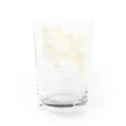 Haru_Pooh_のアルコールインクアート　-YELLOW- Water Glass :back