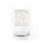 ザキ山の集え。ラーメン好きによるラーメングッズ Water Glass :back