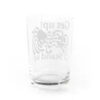 『NG （Niche・Gate）』ニッチゲート-- IN SUZURIのGet Up! Stand Up!(黒) Water Glass :back