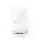 『NG （Niche・Gate）』ニッチゲート-- IN SUZURIのHappiness Is The Truth!（黒） Water Glass :back