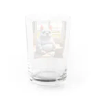 MysticArtworksのぽっちゃりになっちゃったピエール Water Glass :back