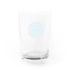 FONSデザインの水玉円3青 グラス反対面