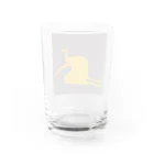 もじゃの店のストレッチもじゃ Water Glass :back