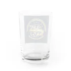 ココア大好き！の謎めくマーク Water Glass :back