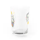 MIdesignの花と猫 Water Glass :back