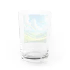 Rパンダ屋の「美しい緑の風景」グッズ Water Glass :back