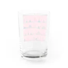 ASUTOMIのビルグッズ桃色 Water Glass :back