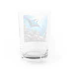 珊瑚のマンタ Water Glass :back