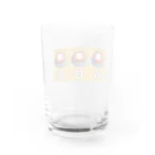 ほかほかしろくまのあったかざっかやのボタンボタンボタン Water Glass :back