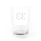 あかさたーなの33 Water Glass :back