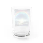 Rパンダ屋の「幻想的な虹」グッズ グラス反対面