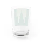 ASUTOMIのビルグッズ濃い緑色 Water Glass :back