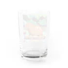 アマサキの癒しのアニメ調カピパラ Water Glass :back