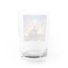 アニマル アイテム ショップの東京のたぬき Water Glass :back