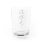 着る文字屋のおやき Water Glass :back