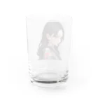 LONGSTONEの赤いピアスの着物美人 Water Glass :back