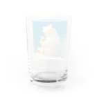 STUDIO OBAKERONのシロクマくんのおやつ Water Glass :back