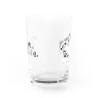 TomoshibiのNo Cat, No Life.  抱っこ猫 Water Glass :back