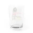 毛玉のおうちチャリティーグッズ販売suzuri部のI'M SCARED. Water Glass :back