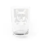 SI-SAAのおやすみBOSS犬 Water Glass :back
