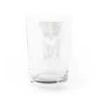 青い猫の真白 Water Glass :back