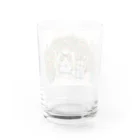 猫のきぬくんのお店の安寿ちゃんと弥勒くん Water Glass :back