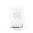 eri_sakuの夏の果実　ﾌﾞﾙｰﾍﾞﾘｰ(黒文字) Water Glass :back