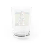 ぽめさくの犬野球 Water Glass :back