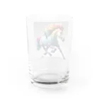 batabataのレインボーアニマル馬 Water Glass :back