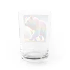 batabataのレインボーアニマル熊 Water Glass :back