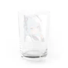 hazukimikanのあおにゃん Water Glass :back