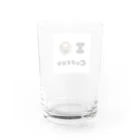 BIMAMECOFFEEのI♡coffee Water Glass :back