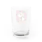 Lichtmuhleのイングリッシュローズとアビシニアンモルモット Water Glass :back