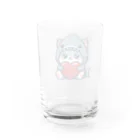 きぐるみあにまるず！のハート抱っこ着ぐるみネコ Water Glass :back