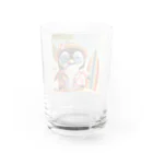 akinyan3128の南国のペンギンさん Water Glass :back