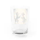 hiro358358の踊る犬たち Water Glass :back