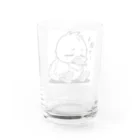 気ままの社長のあひるちゃん Water Glass :back