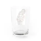 やまけんのかわいさ満点！子犬のハスキー！ Water Glass :back