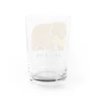 プラントスマイルの木彫りの熊　（甘党） Water Glass :back