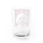 百合の花のモフモフビションフリーゼグッズ Water Glass :back