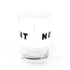 micyorina shopのmicyorina 「NO COMMENT」logo Water Glass :back