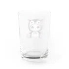 Snow-peaceのペンギンコスチュームのキュートな子猫 Water Glass :back