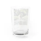 kokin0の水辺を走る犬 dog runnning on the water Water Glass :back