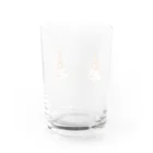 studiopuanpowanのらぶたん ぴぴぴのアンテナ Water Glass :back