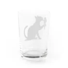 YPO_industryのアイスを舐める猫 Water Glass :back